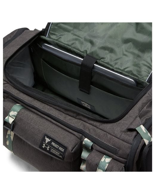 Under Armour Ua X Project Rock Usdna Range Duffle in Black for Men | Lyst