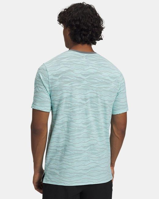 Under Armour Blue Halo Jacq Rd Short Sleeve Neo Clay Reflective for men