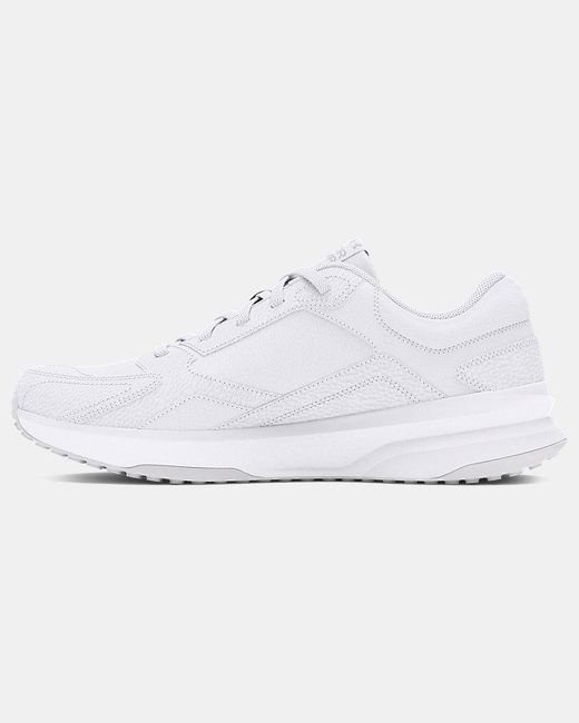 Under Armour White Edge Leather Training Shoes Halo for men