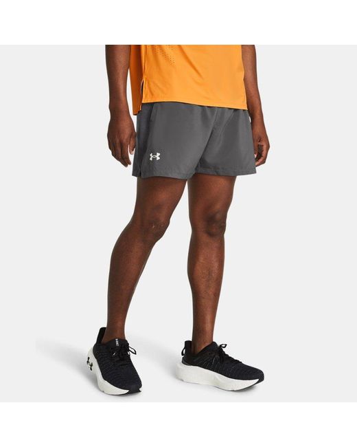 Shorts Launch Da 13 Cm (5" Da Uomo Castlerock Castlerock Riflettente di Under Armour in Gray da Uomo