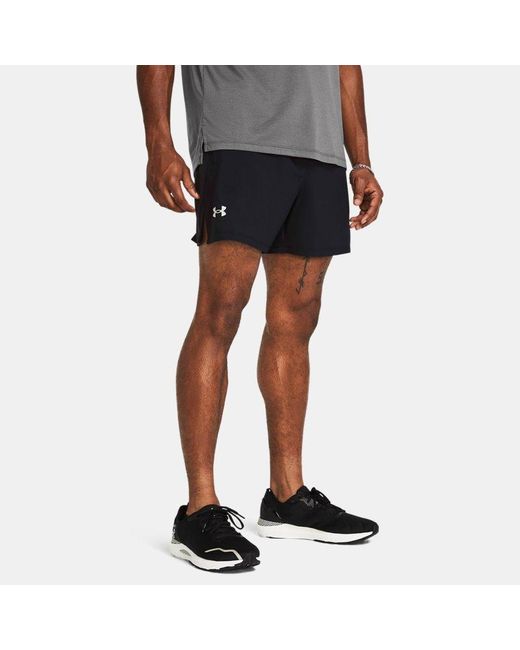 Shorts Launch Unlined 5" Da Uomo / / Riflettente di Under Armour in Black da Uomo