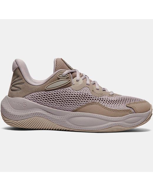 Under Armour Gray Curry Splash 24 Suede Basketball Shoes Taupe Dusk Tetra Timberwolf Taupe