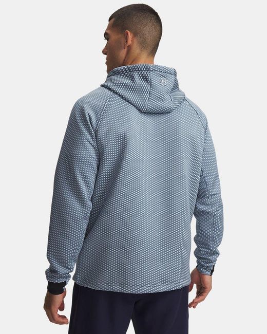Under Armour Blue Drive Pro Hybrid Hoodie Wind for men