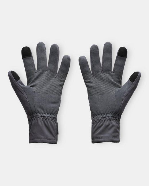 Under Armour Gray Storm Fleece Gloves Castlerock for men