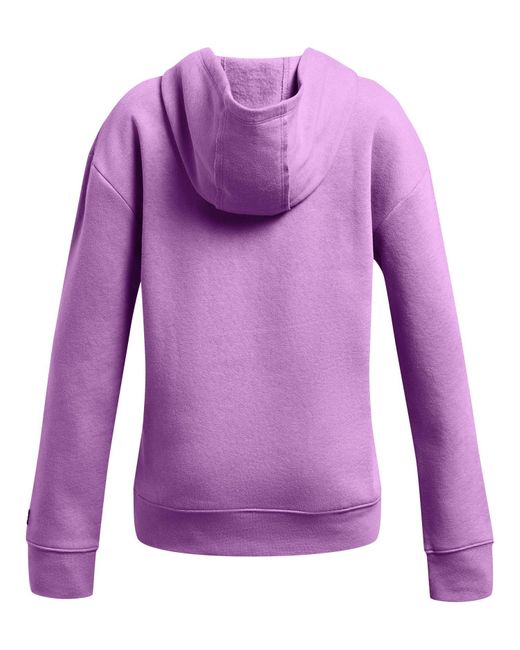 Under Armour Purple Project rock campus hoodie für mädchen provence violett / high vis gelb / schwarz ylg (149 - 160 cm)
