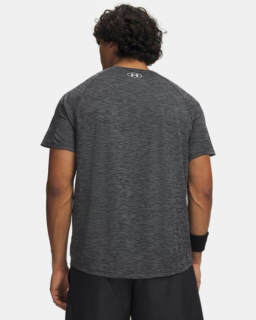Under Armour Gray Tech Textured Short Sleeve for men