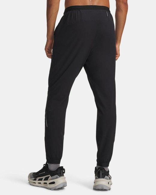 Under Armour Black Explor Trail Run Pants Titanium for men