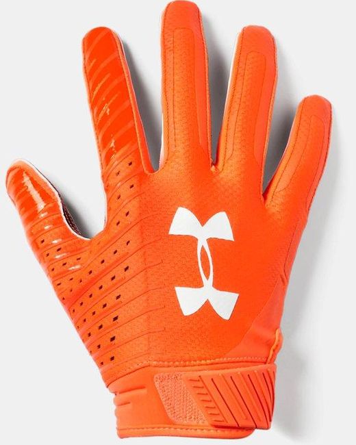 Under Armour Men's Ua Spotlight Le Nfl Football Gloves in Orange for Men Lyst