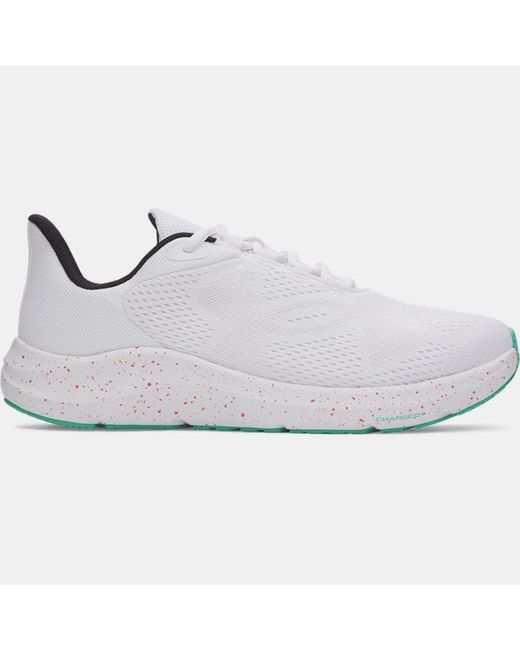 Under Armour White Pursuit 4 Big Logo Running Shoes Mode for men