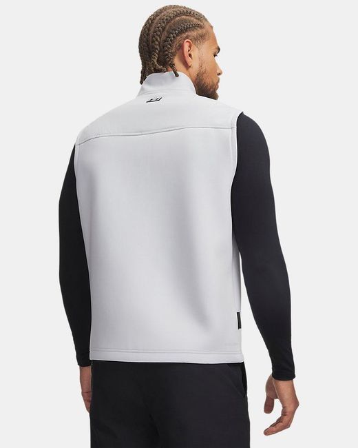 Under Armour Gray Drive Pro Hybrid Vest Halo for men