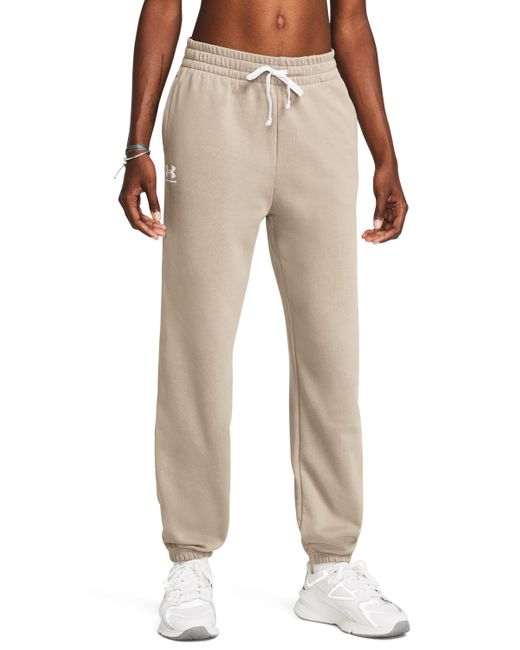 Jogger rival terry di Under Armour in Natural