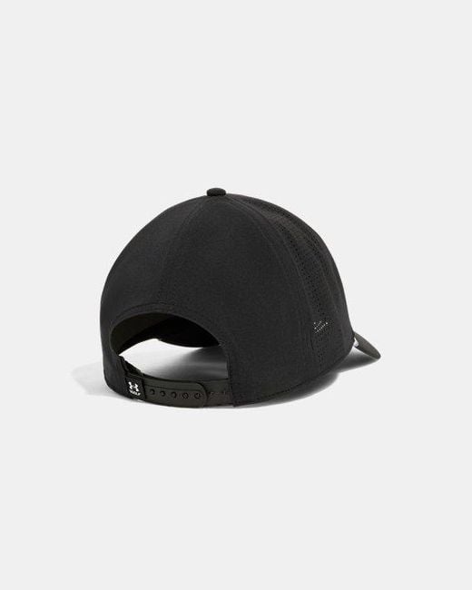 Under Armour Black Jordan Spieth Drive Mid Snapback Cap for men
