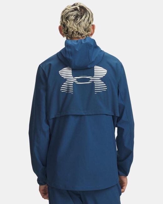 Under Armour Blue Velociti Pro Storm Jacket Wham Reflective for men