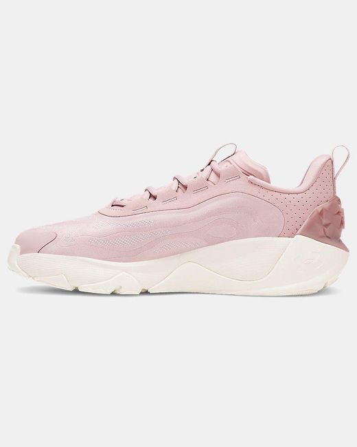 Under Armour Pink Project Rock 8 Training Shoes Tourmaline Stone Mist