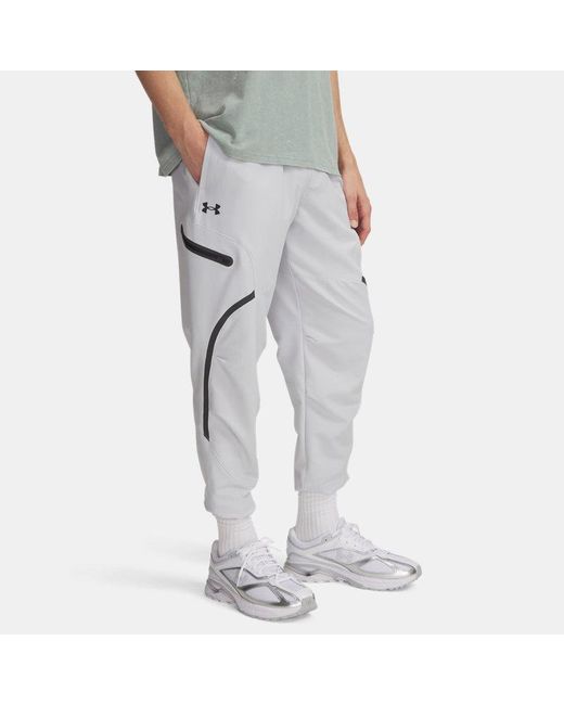 Under Armour Gray Unstoppable Cargo Pants Halo for men