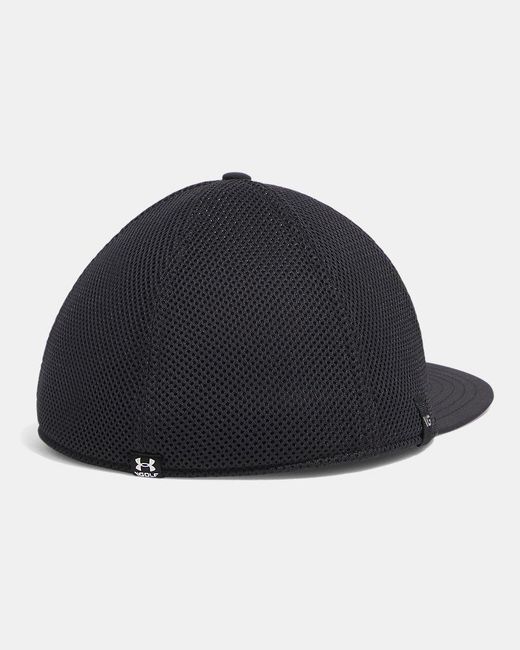 Under Armour Black Drive Mid Stretch Fit Cap for men