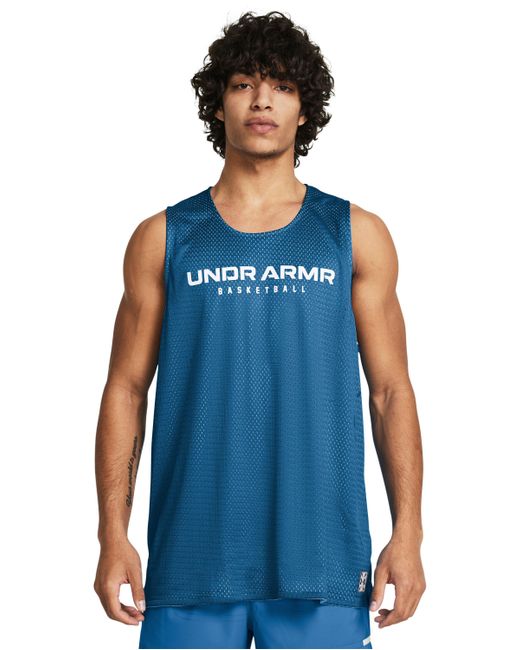 Camiseta sin mangas zone reversible Under Armour de hombre de color Blue