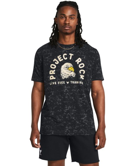 Under Armour Black Project Rock Free Graphic Short Sleeve for men