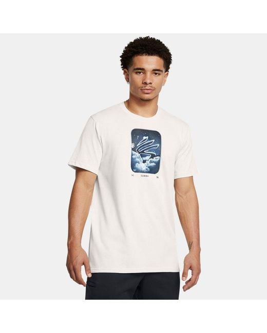 Under Armour White Curry Trend Heavyweight T-Shirt Clay for men
