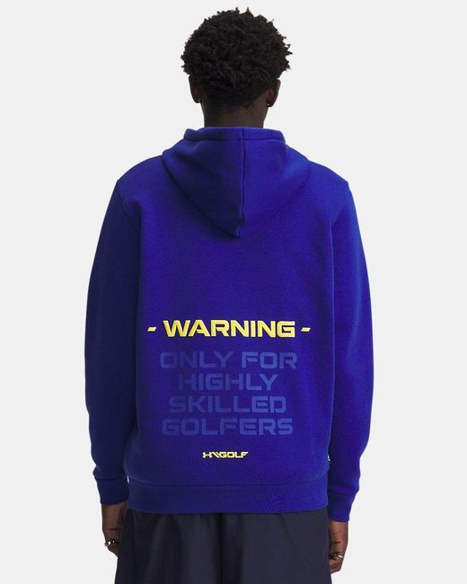 Under Armour Blue Drive Warning Hoodie Royal Royal Taxi for men