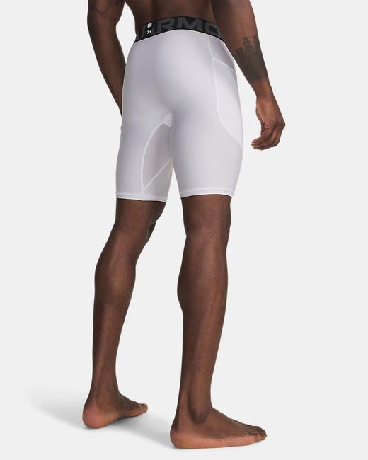 Under Armour White Hg Armour Lng Short Pants for men