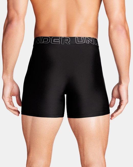 Under Armour Black Performance Tech Solid Boxer Shorts - 6in for men