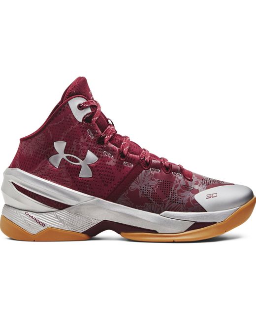 Under Armour Purple Curry 2 Retro Basketball Shoes