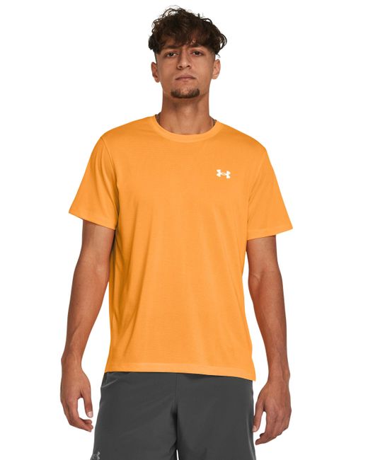 Camiseta de manga corta launch Under Armour de hombre de color Orange