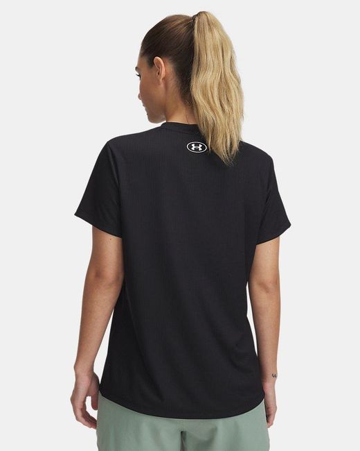 Under Armour Black Tech Rib Short Sleeve