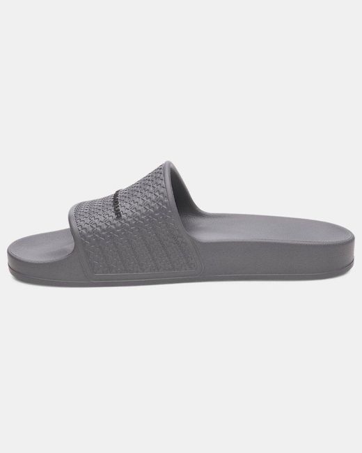 Under Armour Gray Armr Shower Slides Titan Titan for men