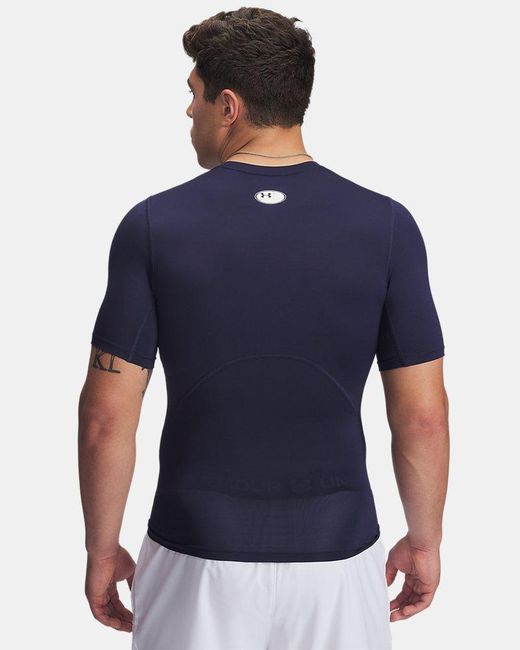 Under Armour Blue Ua Hg Armour Comp Ss for men