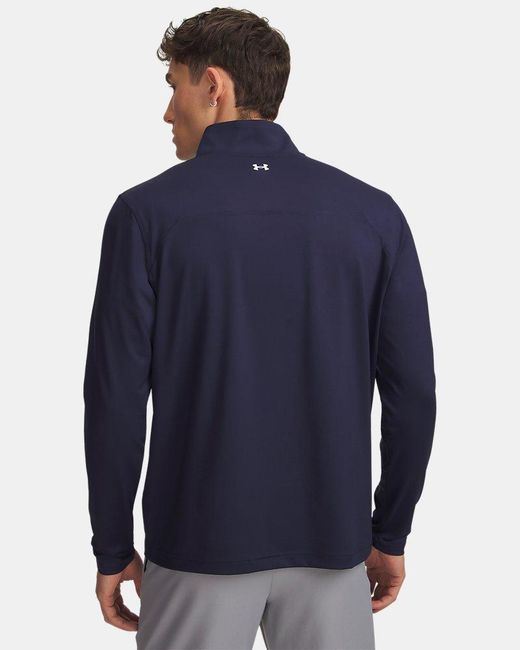 Under Armour Blue Tee To ¼ Zip Midnight Midnight for men