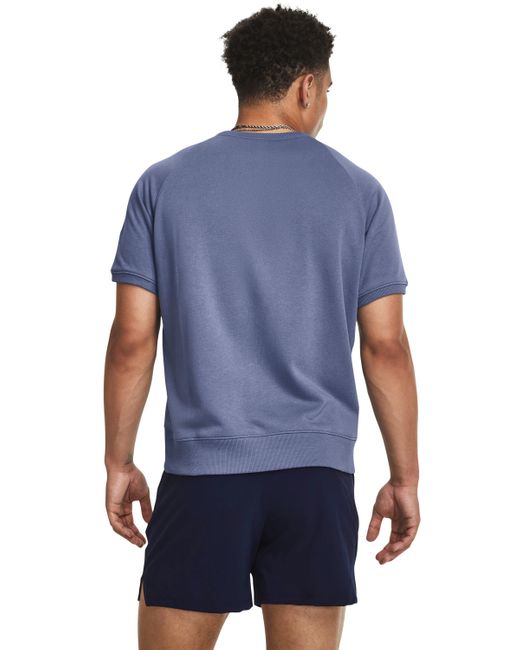 Under Armour Blue Project Rock Terry Gym Top for men