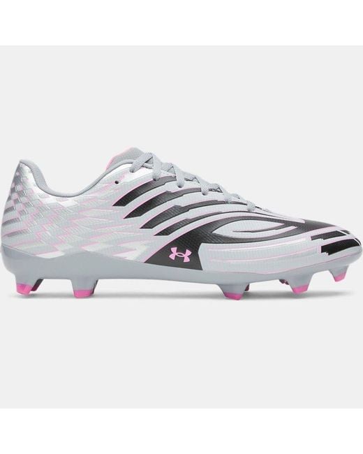 Under Armour Shadow Select 4 Fg Soccer Cleats Steel Metallic