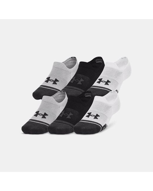 Under Armour Black Performance Tech Ultra Low 3-Pack Tab Socks Mod Jet