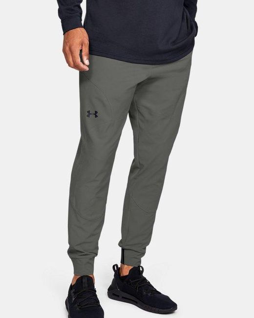 Under Armour MEN'S Running Jogger Sweat Pants Black Olive Green DEFECT 1294980 S 
