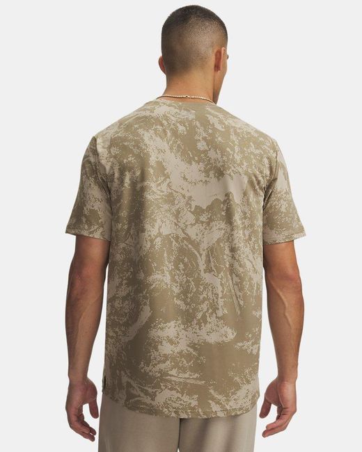 Under Armour Green Ua Vanish Energy Printed Short Sleeve for men