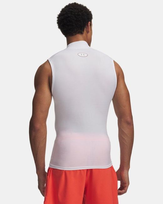 Under Armour Red Heatgear Neolast Sleeveless Mock Reflective for men