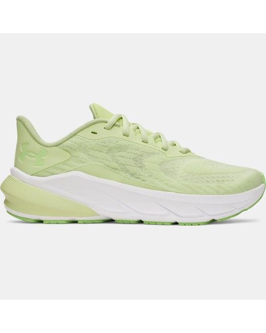 Under Armour Green Charged+ Turbulence 3 Running Shoes Fade Fade Lumos Lime