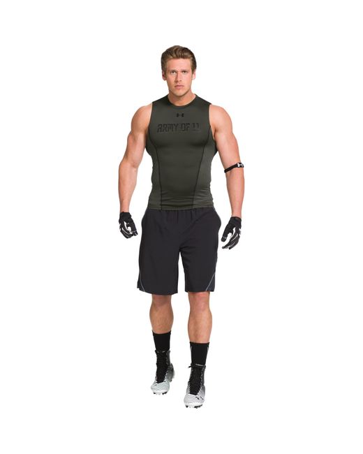 Under Armour Men's Ua Army Of 11 Football Sleeveless Compression Shirt in  Green for Men | Lyst