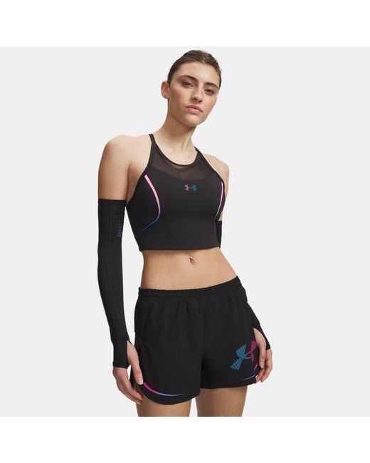 Under Armour Black Velociti Elite Crop Tank Ultimate Rebel Capri