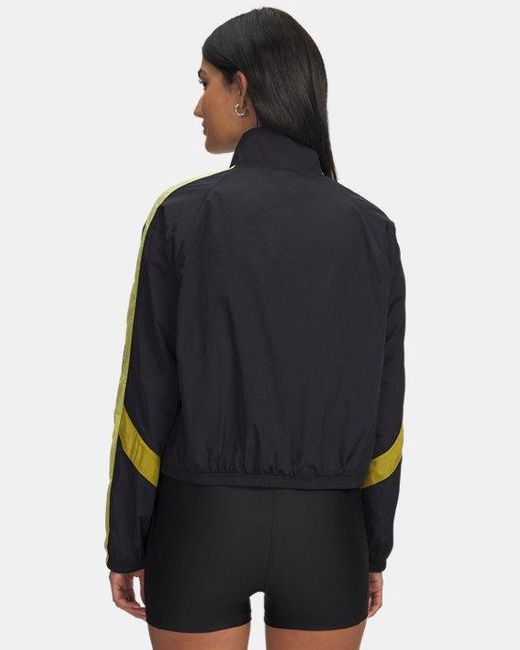 Giacca Icon Crinkle Da Donna Giallo Shade Verde Legacy di Under Armour in Black