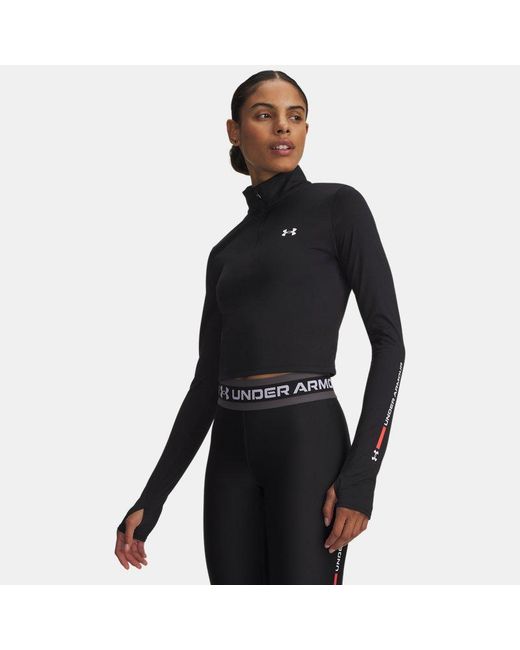 Under Armour Black Tech Branded ½ Zip Venom