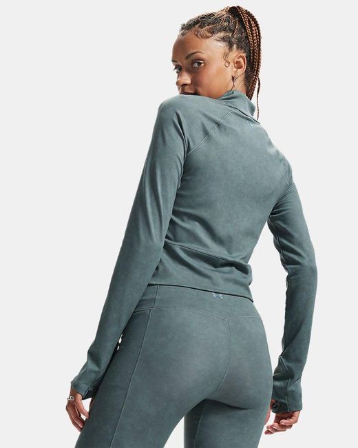 Under Armour Gray Meridian Suede Effect Full Zip Jasper Jasper