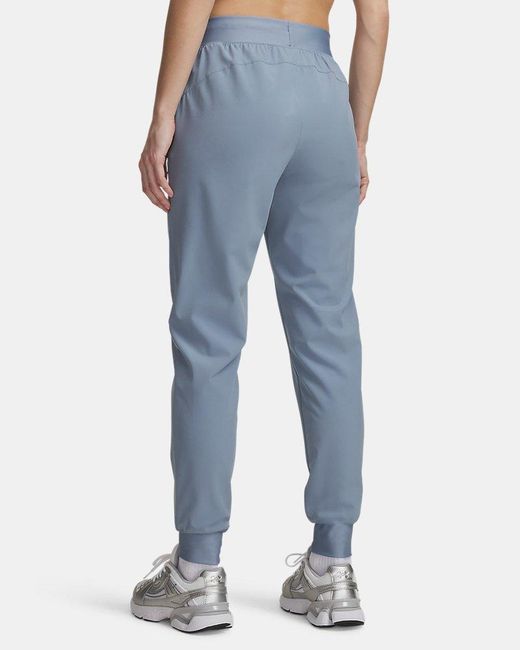 Under Armour Green Rival High-Rise Woven Pants Wind