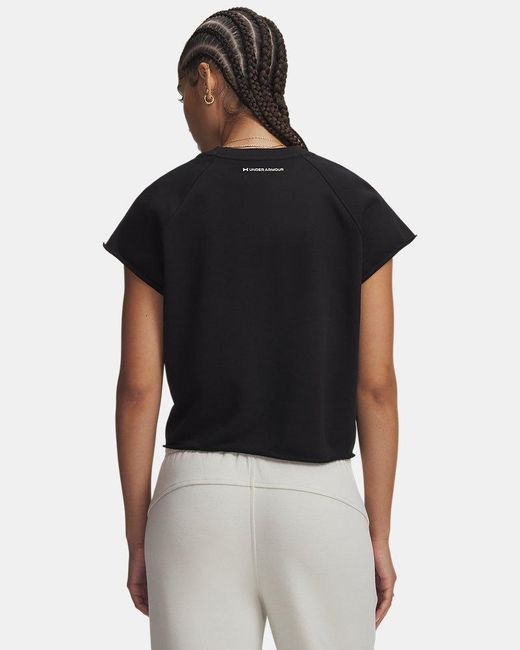 Under Armour Black Ua Icon Wordmark Cut Off Short Sleeve