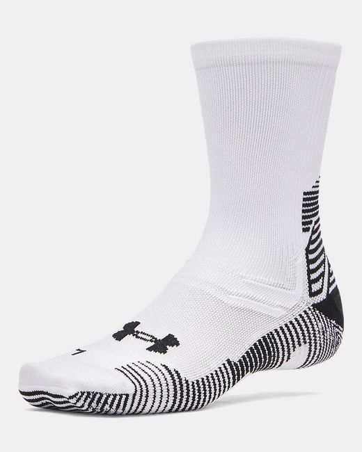 Under Armour White Magnetico Elite Crew Socks Ultimate Ultimate