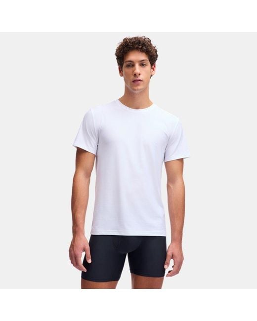 Pack De 2 Camisetas Interiores De Cuello Redondo Performance Tech Mesh Para Hombre Negro Under Armour de hombre de color White