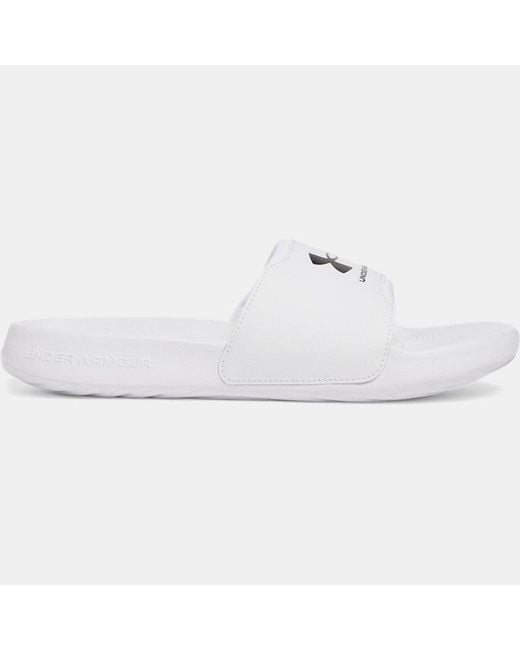 Under Armour White Ignite Select Slides