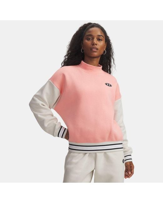 Under Armour Pink Icon Crew Posh Summit